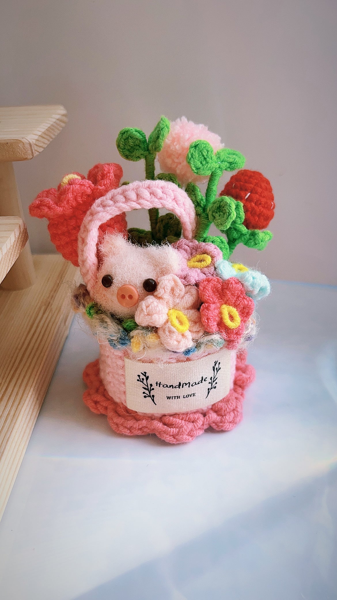 Flowerpot- Piggy and Bunny